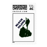 Block Island Diagonal Text Postage