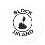 Block Island Shape Inside Circle