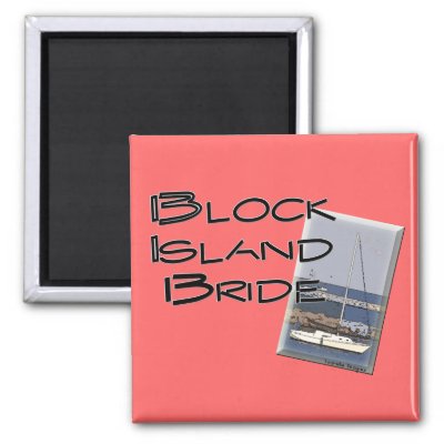 Block Island Weddings, Bride Refrigerator Magnets