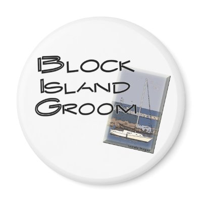 Block Island Weddings, Groom Refrigerator Magnet