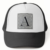 Block Letter "A" Woodcut Woodblock Inital hats by ZephyrusBooks Block Letter "A" Woodcut Woodblock Inital hats
