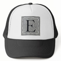 Block Letter "E" Woodcut Woodblock Inital hats by ZephyrusBooks Block Letter "E" Woodcut Woodblock Inital hats
