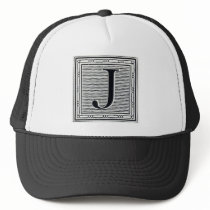 Block Letter "J" Woodcut Woodblock Inital hats by ZephyrusBooks Block Letter "J" Woodcut Woodblock Inital hats