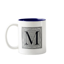 Block Letter "M" Woodcut Woodblock Inital mugs by ZephyrusBooks Block Letter "M" Woodcut Woodblock Inital mugs