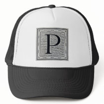 Block Letter "P" Woodcut Woodblock Inital hats by ZephyrusBooks Block Letter "P" Woodcut Woodblock Inital hats
