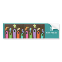 block party bumper sticker