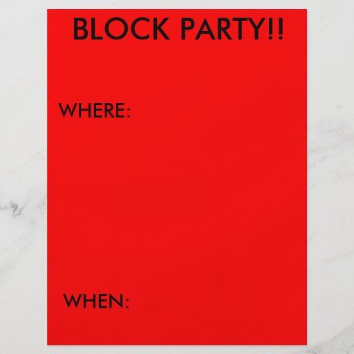 23+ Block Party Flyers, Block Party Flyer Templates and Printing Zazzle