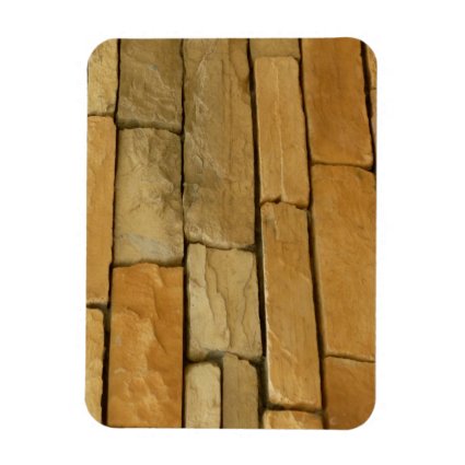 block wall overlay orangy color rectangular magnets