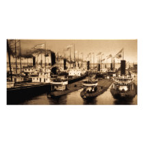 Blockade of Boats, Ste. Saint Marie Photo Card