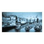 Blockade of Boats, Ste. Saint Marie Personalized Photo Card
