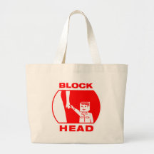 Blockhead Tote Bag