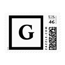 Blockletter Monogram - G Postage