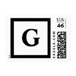 Blockletter Monogram - G postage