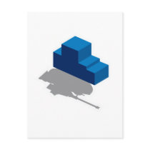 Blocks Battle Tank Postcard