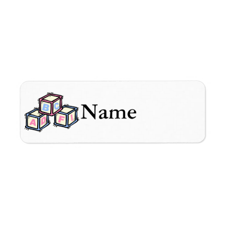 blocks custom return address labels
