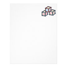 blocks customized letterhead