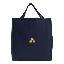 Blocks embroidered bags by ZazzleEmbroidery Blocks embroidered bags