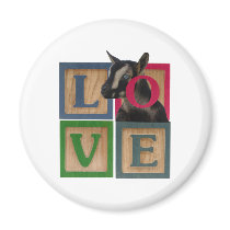 BLOCKS LOVE GOAT FRIDGE MAGNET