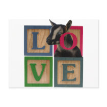 BLOCKS LOVE GOAT POST CARDS