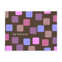 Blocks Mother's Day Invitation postcards by KrispysKingdom Blocks Mother's Day Invitation postcards