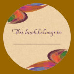 Bloemen Bookplate stickers