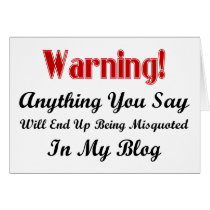 Blog Warning Card
