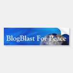 BlogBlast For Peace Bumper Sticker