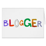 Blogger fun colorful art words blog blogging cards
