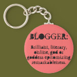 Blogger Keychain/Salmon keychains