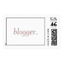 blogger. postage