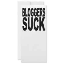 Bloggers Suck Rack Card Template