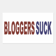 Bloggers Suck Rectangle Sticker