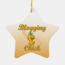 Blogging Chick Christmas Tree Ornament