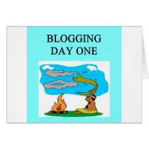 BLOGGING JOKE FOR BLOGGERS CARD