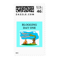 BLOGGING JOKE FOR BLOGGERS postage