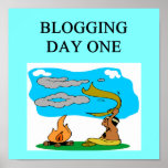 BLOGGING JOKE FOR BLOGGERS POSTER