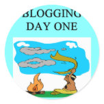 BLOGGING JOKE FOR BLOGGERS STICKER