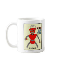Blogging Robot Duality Mug by NounVerb Blogging Robot Duality Mug