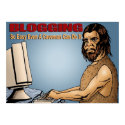 Blogging So Easy Even a Caveman Can Do It  Poster posters