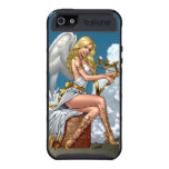 Blond Angel with Golden Heart-shaped Harp - Al Rio iPhone 5 Case