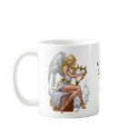 Blond Angel with Golden Heart-shaped Harp - Al Rio Mugs