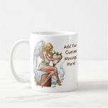 Blond Angel with Golden Heart-shaped Harp - Al Rio Coffee Mug