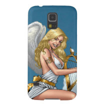 angel, angels, harp, gold, blond, pinup, clouds, wings, al rio, golden, heaven, female, [[missing key: type_casemate_cas]] with custom graphic design