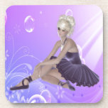 Blond Ballerina Drink Coasters
