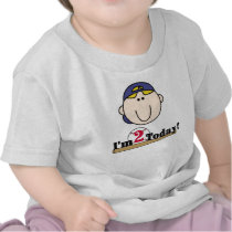Blond Baseball 2nd Birthday Shirts