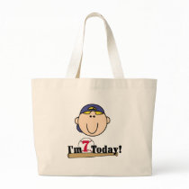 Blond Boy Baseball 7th Birthday bags by kids_birthdays Blond Boy Baseball 7th Birthday bags