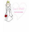 Blond Bride Can't Wait t-shirts by weddingsareus Blond Bride Can't Wait t-shirts