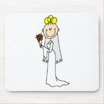 Blond Bride Mousepad by stick_figures Blond Bride Mousepad