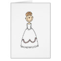 Blond Bride Stick Figure Card by stick_figures Blond Bride Stick Figure Card