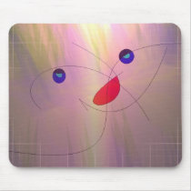 Blond cat mousepads